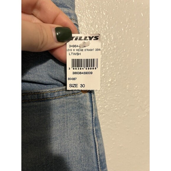 Levi's Women's Wedgie Straight Jeans 10 Short 30 X 26 - Picture 4 of 5